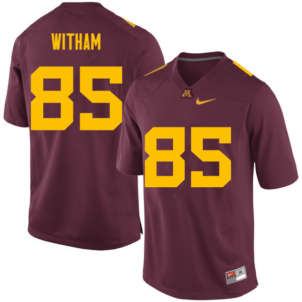 Men #85 Bryce Witham Minnesota Golden Gophers College Football Jerseys Sale-Maroon